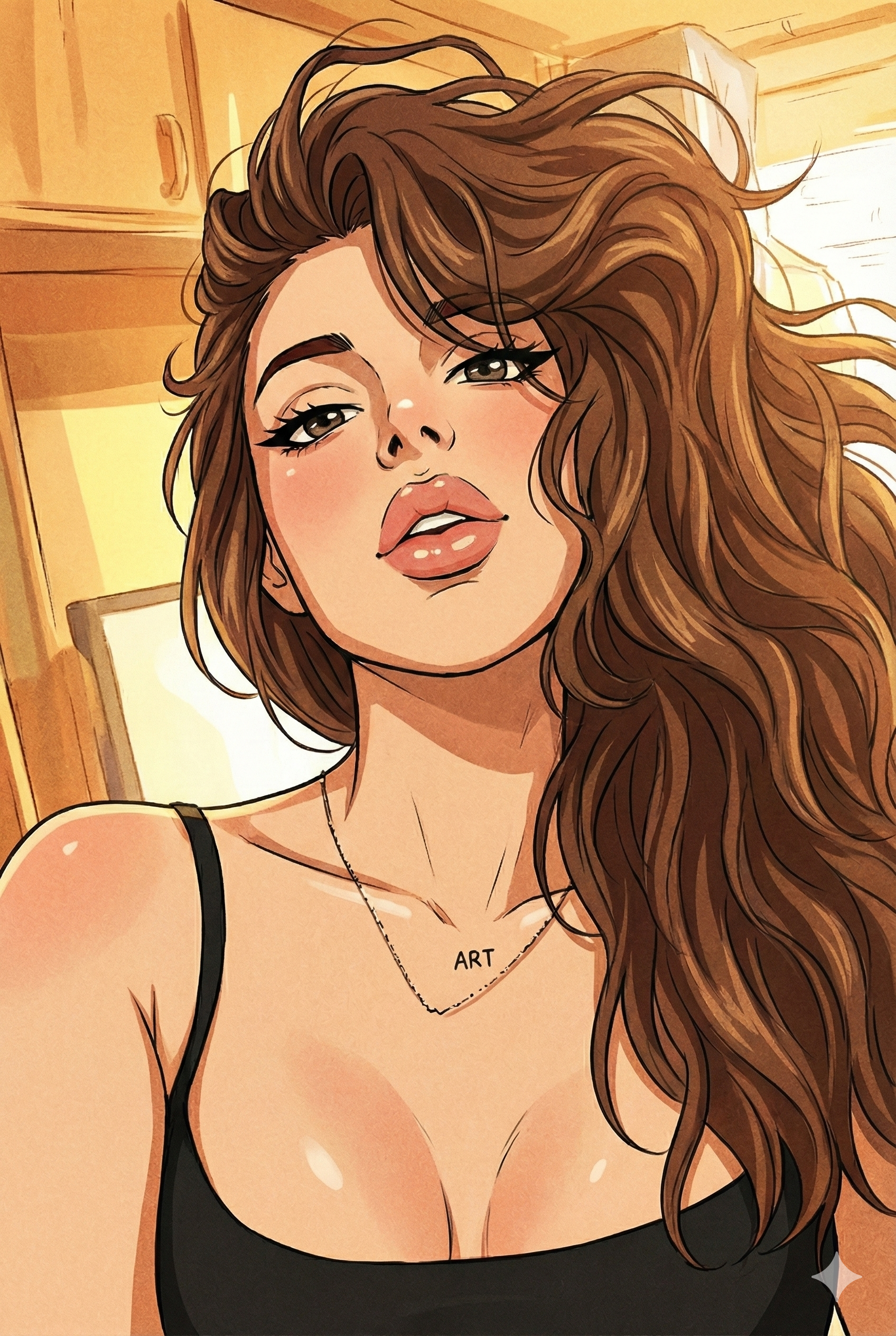 Illustrazione dell'Umarel del sesso nella galleria