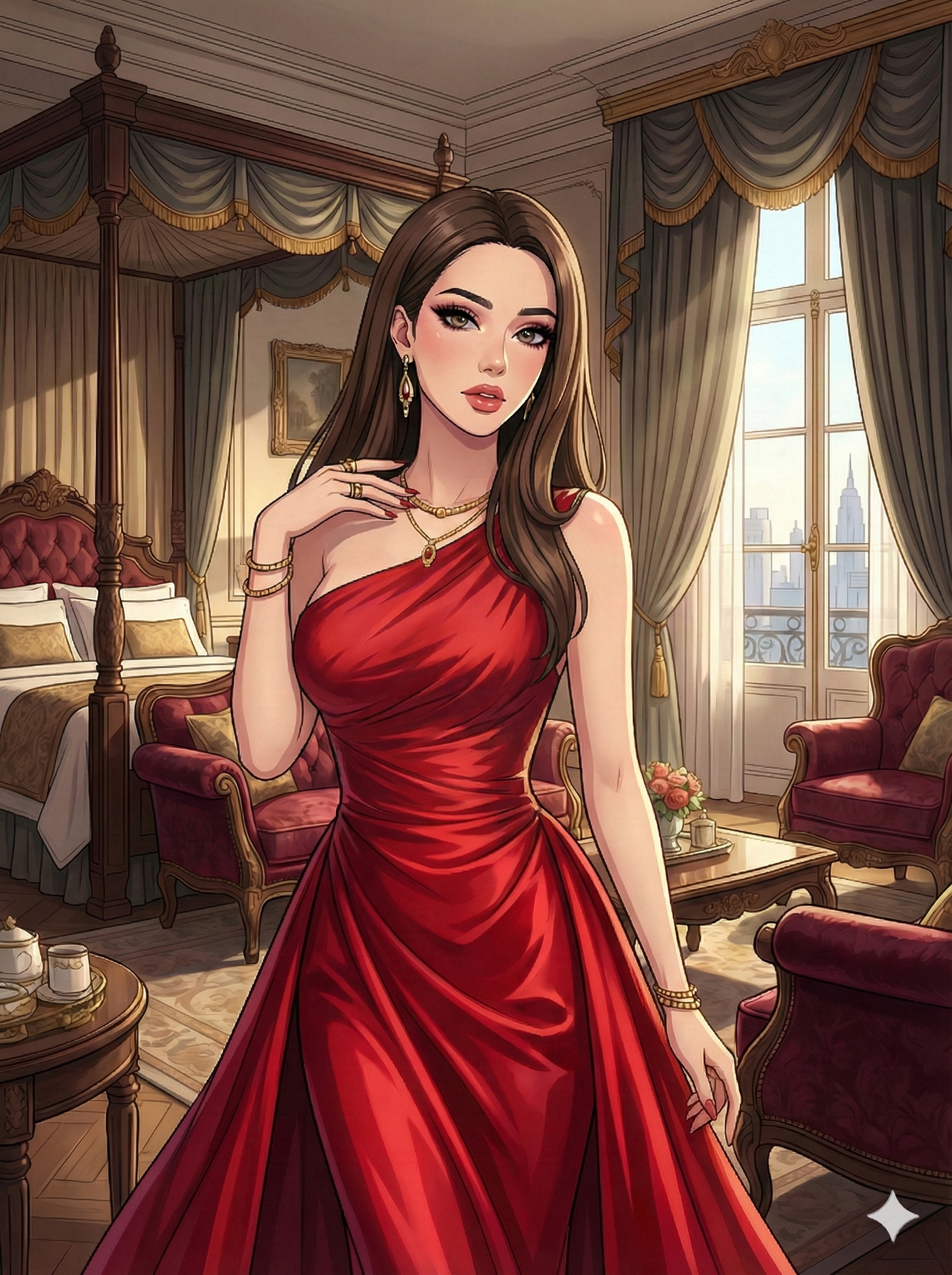 Ritratto illustrato di una protagonista