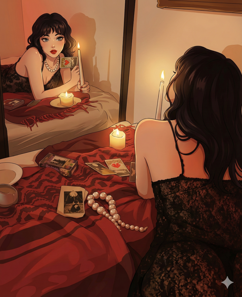 Illustrazione finale del racconto della Bond Girl