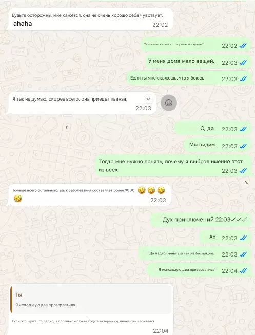 Screenshot conversazione - sequenza 2b