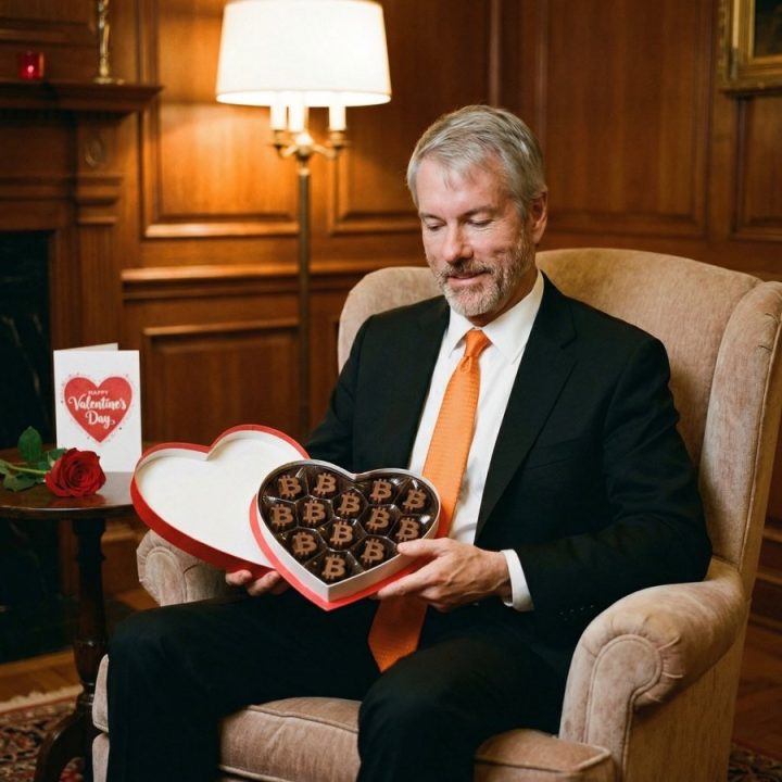 Michael Saylor in foto ironica per San Valentino, auguri dal Magnifico